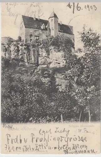 (10526) AK Schloss Hohnstein i.d. Sächs. Schweiz 1903