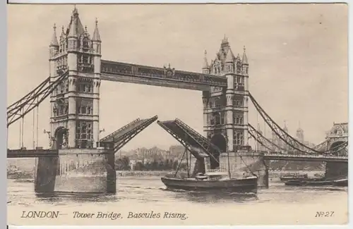 (10455) AK London, Tower Bridge 1910er