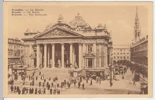 (10545) AK Bruxelles, Brüssel, La Bourse 1910er