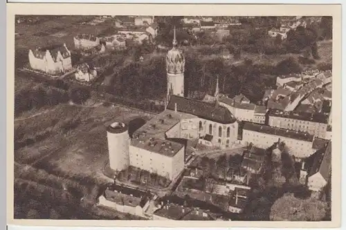 (10442) AK Wittenberg a. Elbe, Schlosskirche, Luftbild 1934/35