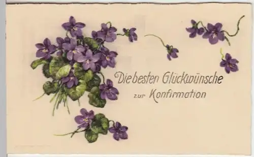 (10405) Klappkarte Konfirmation vor 1945