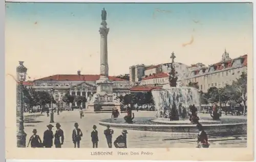 (10248) AK Lisbonne, Lissabon, Lisboa, Place Don Pedro 1910er