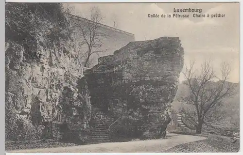 (11620) AK Luxemburg, Vallee de la Petrusse, Kanzel 1909