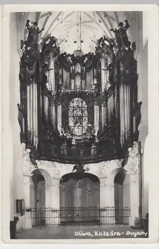 (11603) Foto AK Oliva, Oliwa, Gdansk, Dom, Orgel, vor 1945