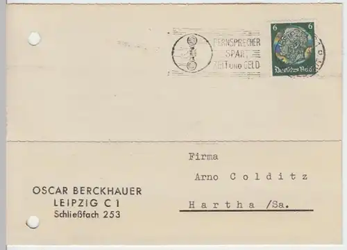 (11429) Postkarte DR 1937 v. Oscar Berckhauer, Leipzig