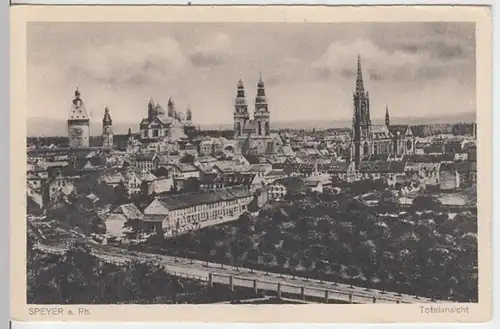 (11594) AK Speyer, Rhein, Panorama 1919