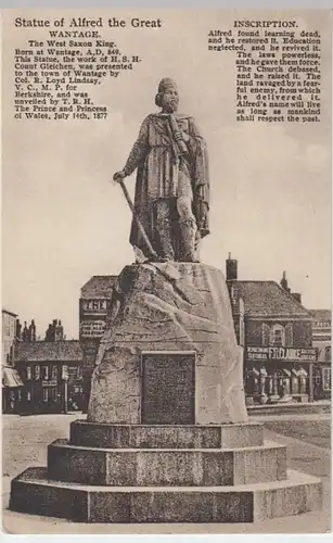 (10245) AK Wantage, Statue Alfred The Great 1910/20er