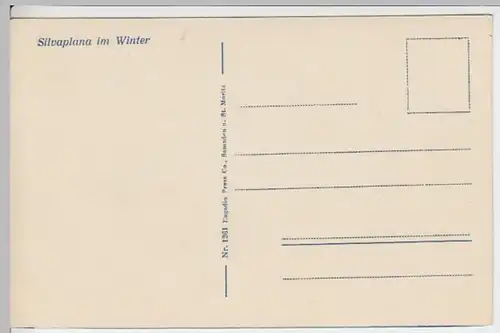 (10239) AK Silvaplana im Winter 1920/30er
