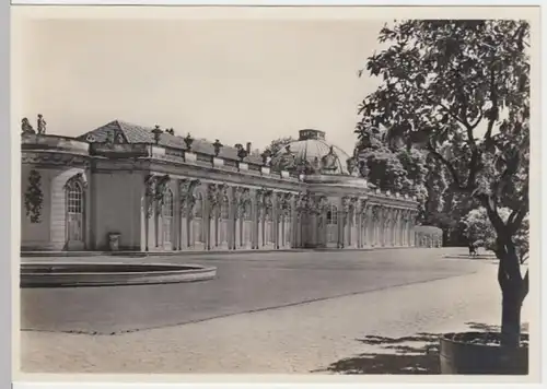 (11562) Foto AK Potsdam, Schloss Sanssouci, Gartenseite, vor 1945