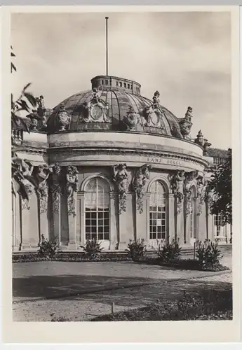 (11561) Foto AK Potsdam, Schloss Sanssouci, Gartenseite, vor 1945