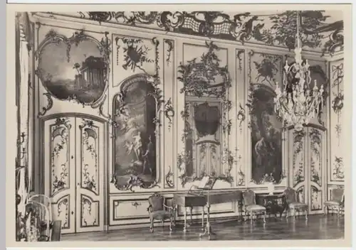 (11558) Foto AK Potsdam, Schloss Sanssouci, Musikzimmer, vor 1945