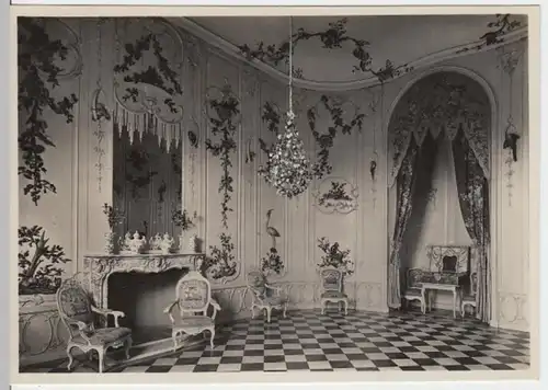 (11556) Foto AK Potsdam, Schloss Sanssouci, Voltairezimmer, vor 1945