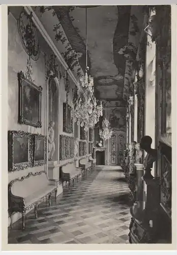 (11555) Foto AK Potsdam, Schloss Sanssouci, Kl. Galerie, vor 1945