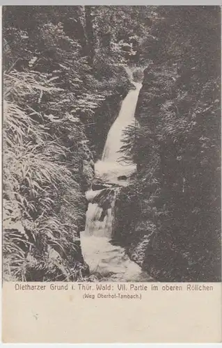 (10162) AK Dietharzer Grund, Partie im Oberen Röllchen 1909