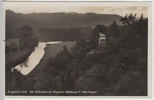 (10160) AK Bergisches Land, der Rüdenstein bei Leichlingen 1934