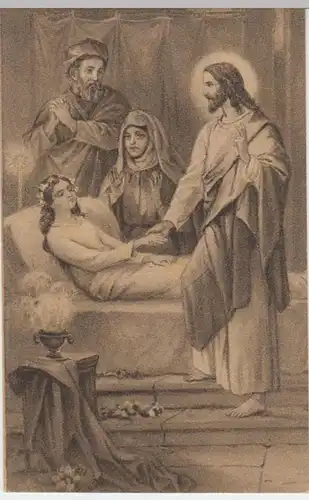 (10120) AK Gemälde Jesus bei Jairi Töchterlein 1910er