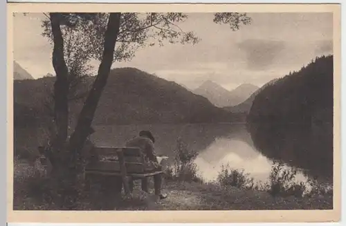 (10038) AK Alpsee bei Füssen, Abendruhe 1910/20er