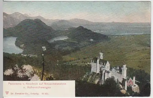 (10004) AK Neuschwanstein u. Hohenschwangau um 1905