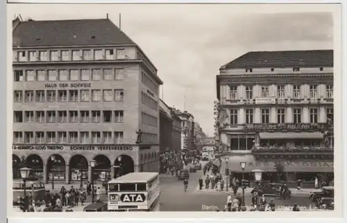 (9952) Foto AK Berlin, Friedrichstr., Ecke Unter den Linden, vor 1945