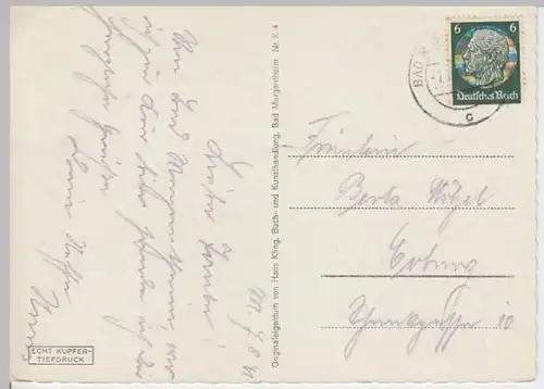 (9942) AK Bad Mergentheim, Albert- und Wilhelmsquelle 1941