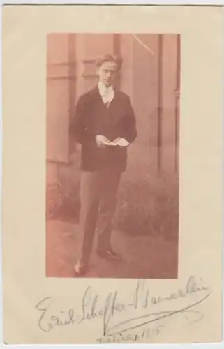 (9878) Foto AK Porträt Erich Schefler-Baenerlein 1915