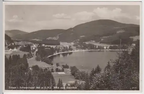(9860) Foto AK Titisee i. Schwarzwald, Blick zum Hochfirst 1942