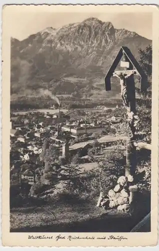 (9837) Foto AK Bad Reichenhall, Panorama 1941
