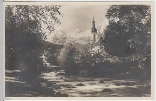 (9818) Foto AK Ramsau bei Berchtesgaden, St. Sebastian 1928-34