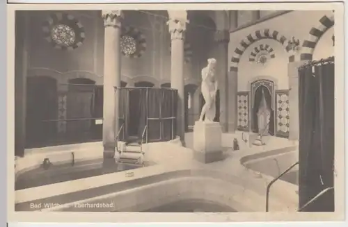 (9775) Foto AK Wildbad im Schwarzwald, Eberhardsbad, Inneres, vor 1945