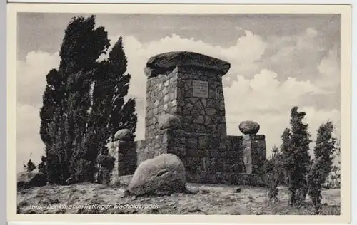 (9756) AK Walsrode, Hermann Löns Denkmal, ab 1929