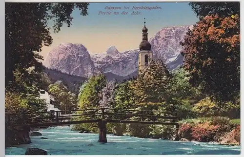 (9721) AK Ramsau bei Berchtesgaden, St. Sebastian, Reiteralpe, vor 1945