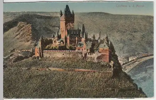 (9699) AK Cochem, Reichsburg, vor 1945