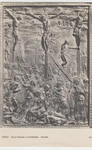(9674) Foto AK Firenze, Florenz, Nationalmuseum, Donatello, Kreuzigung