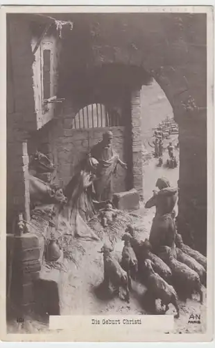 (9673) Foto AK Skulptur, Die Geburt Christi 1910