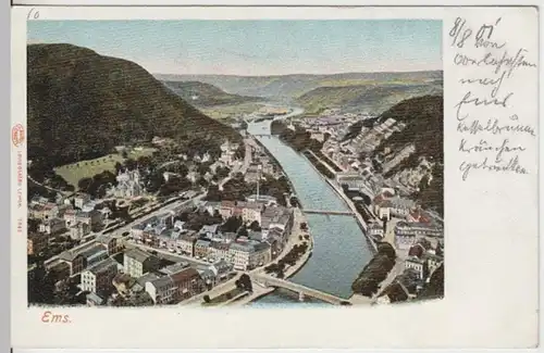 (9657) AK Bad Ems, Panorama 1901