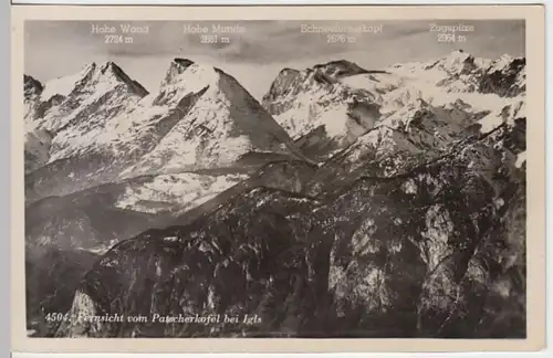 (9641) Foto AK Patscherkofel, Fernsicht, Hohe Munde, vor 1945