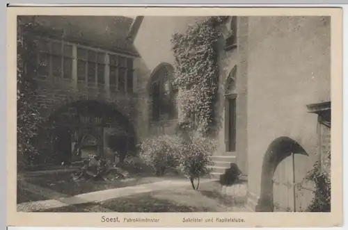 (9636) AK Soest, N.-Westfalen, St.-Patrokli-Dom, Sakristei 1916