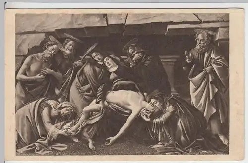 (9633) Künstler AK S. Botticelli, Beweinung Christi, vor 1945