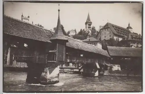 (9617) Foto AK Luzern, Spreuerbrücke, vor 1945