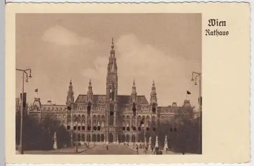 (9564) AK Wien, Rathaus, vor 1945