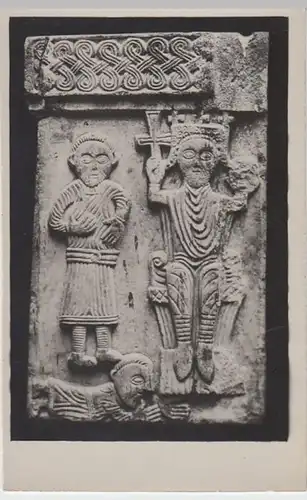 (9559) Foto AK Relief, vermutl. König Tomislav, Kroatien, vor 1945