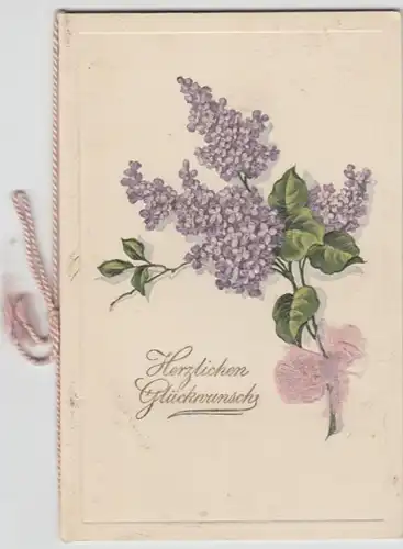 (9491) AK Konfirmation, Prägekarte, mehrseitig, Flieder, vor 1945