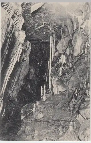 (9441) AK Rübeland, Hermannshöhle, 8000jährige Säule, vor 1945