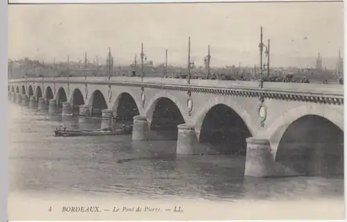 (9436) AK Bordeaux, Pont de Pierre, vor 1945