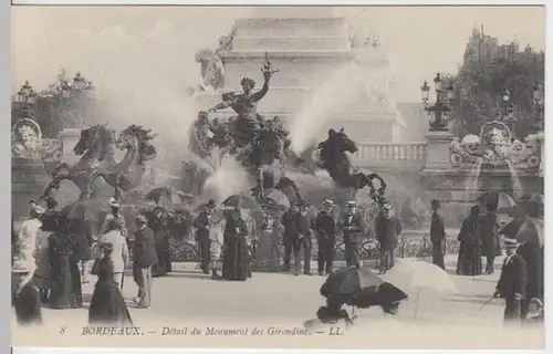 (9435) AK Bordeaux, Denkmal der Girondisten, vor 1945