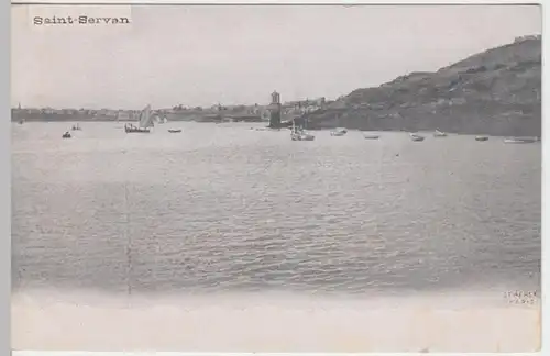 (9417) AK Saint-Servan, Saint-Malo, am Meer, vor 1945