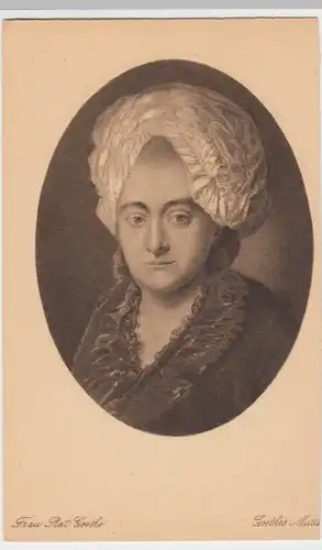 (9399) Künstler AK Goethes Mutter, vor 1945