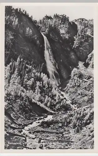 (9346) Foto AK Bad Gastein, Oberer Hiörkarwasserfall, Anlauftal, vor 1945
