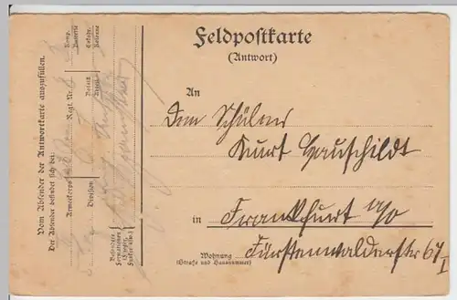 (9337) Feldpostkarte, 3. Korps, 8. Reg., 3. Komp., 5. Inf. Div., 1. Batl., 1915