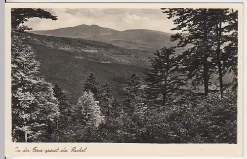 (9306) Foto AK Großer Rachel, Bayer. Wald, Feldpost 1940